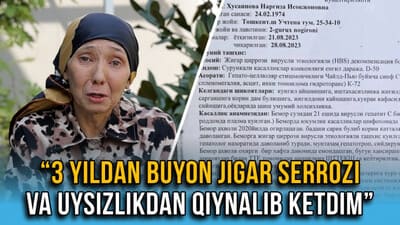 “3 yildan buyon jigar sirrozi va uysizlikdan qiynalib ketdim” — toshkentlik ayol yaxshilar ko‘magiga muhtoj (foto)