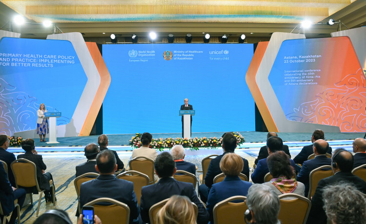 President Tokayev calls for global coalition on primary healthcare at international conference 