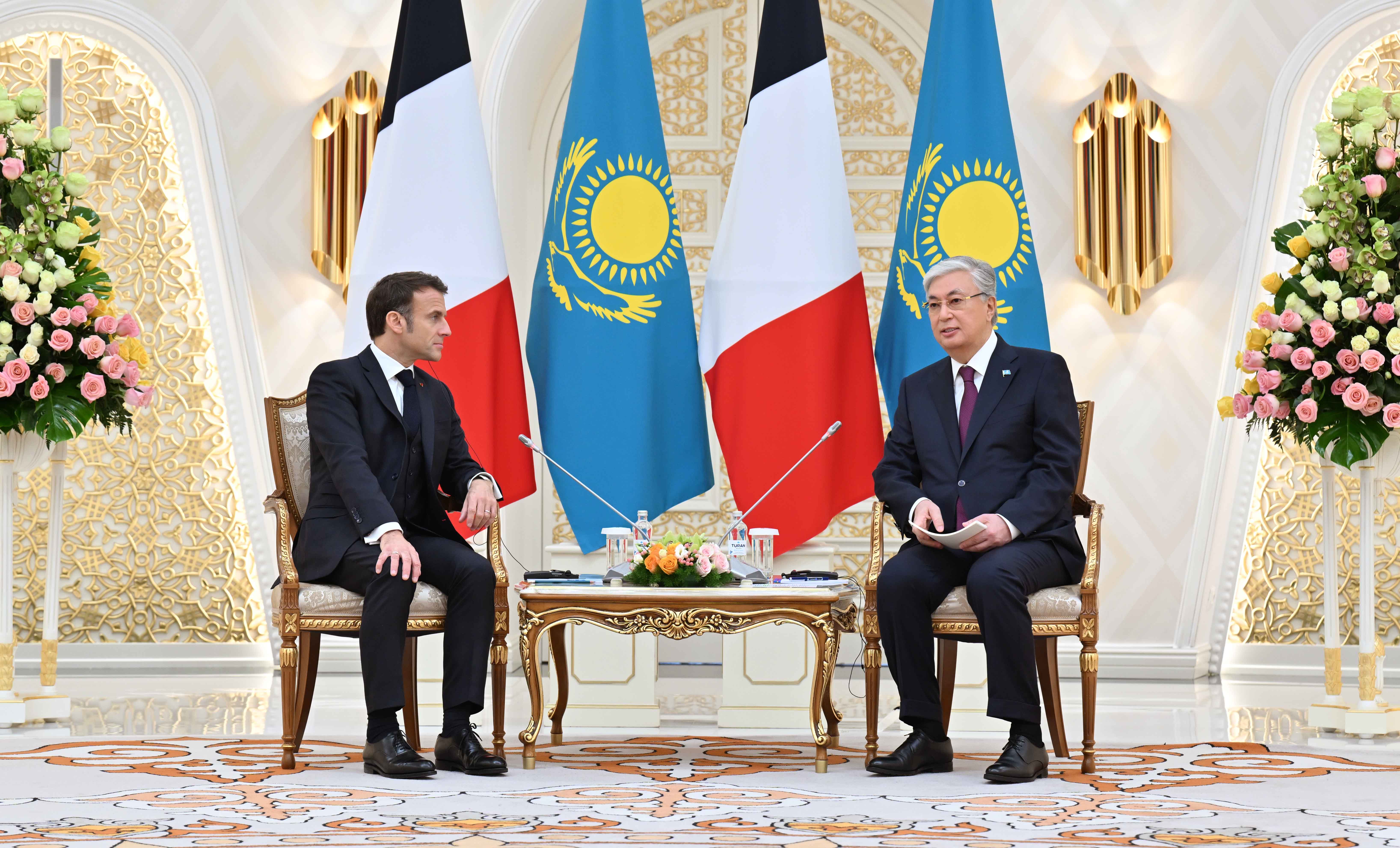 Presidents of Kazakhstan and France elevate strategic partnership through high-level bilateral talks 