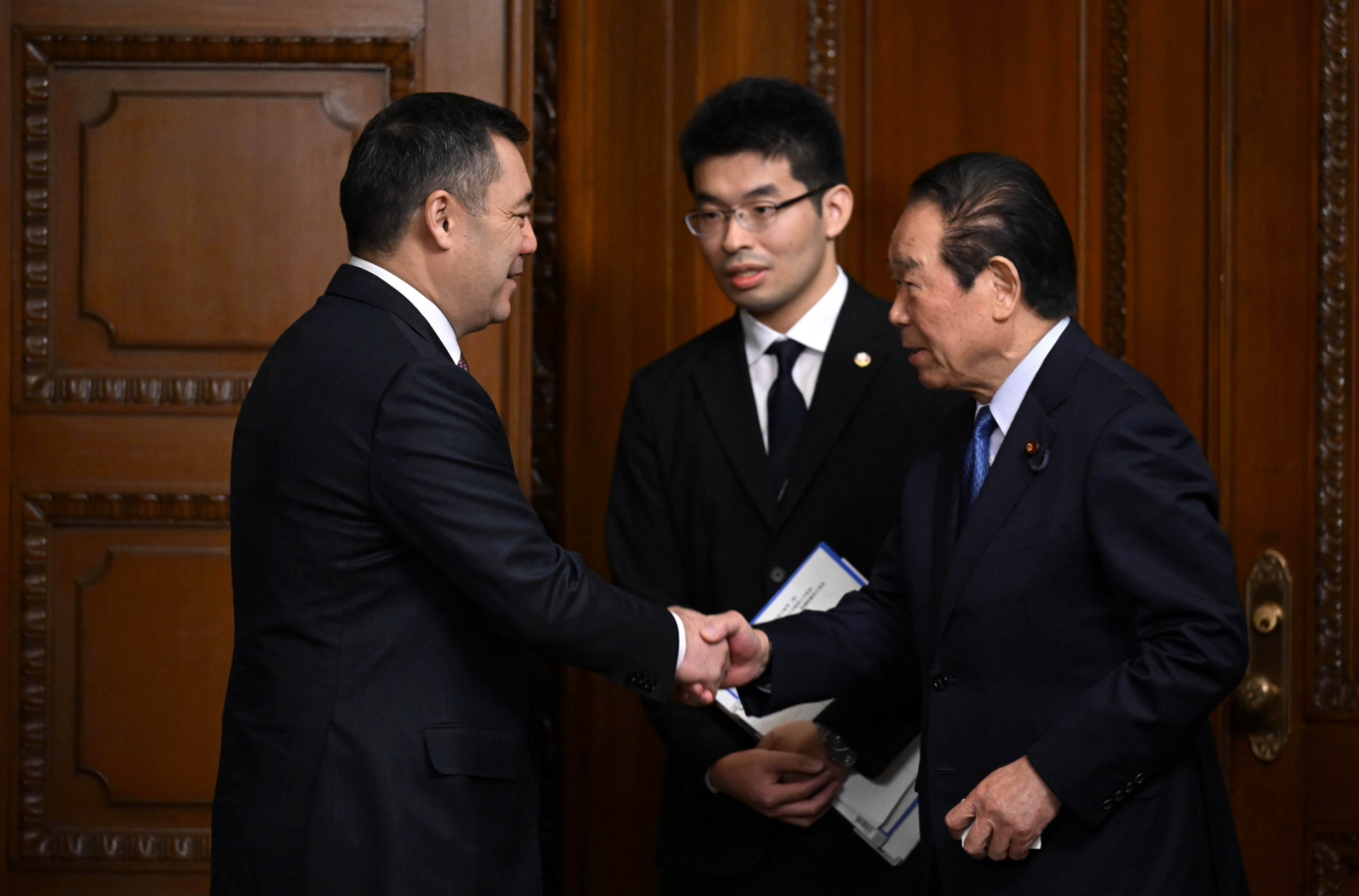 President Sadyr Japarov holds talks with Japanese Parliament Speaker Fukushiro Nukaga 