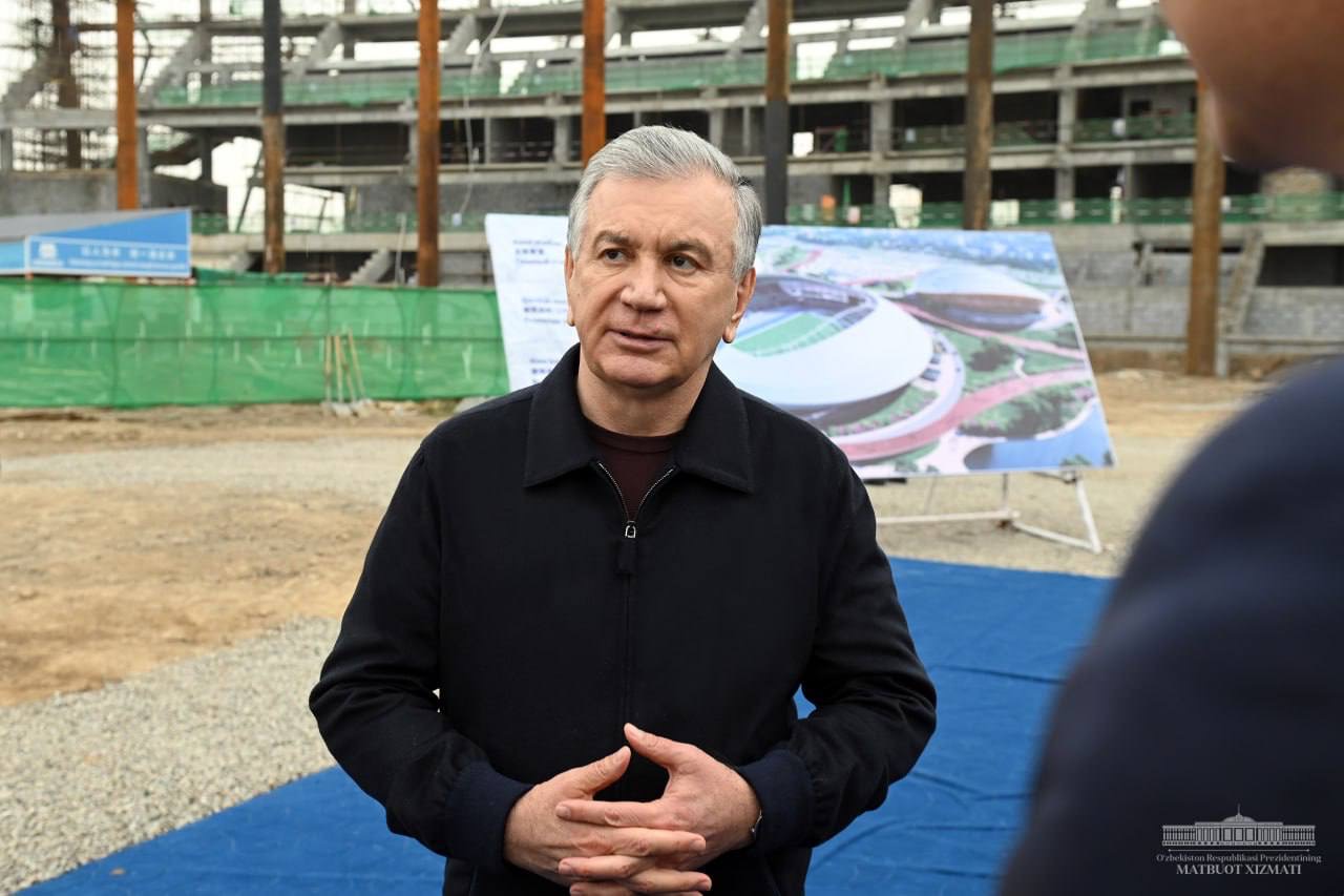  President Mirziyoyev visits Olympic town: 100 hectares, 5 restored complexes, 20,000 jobs for 2025 games