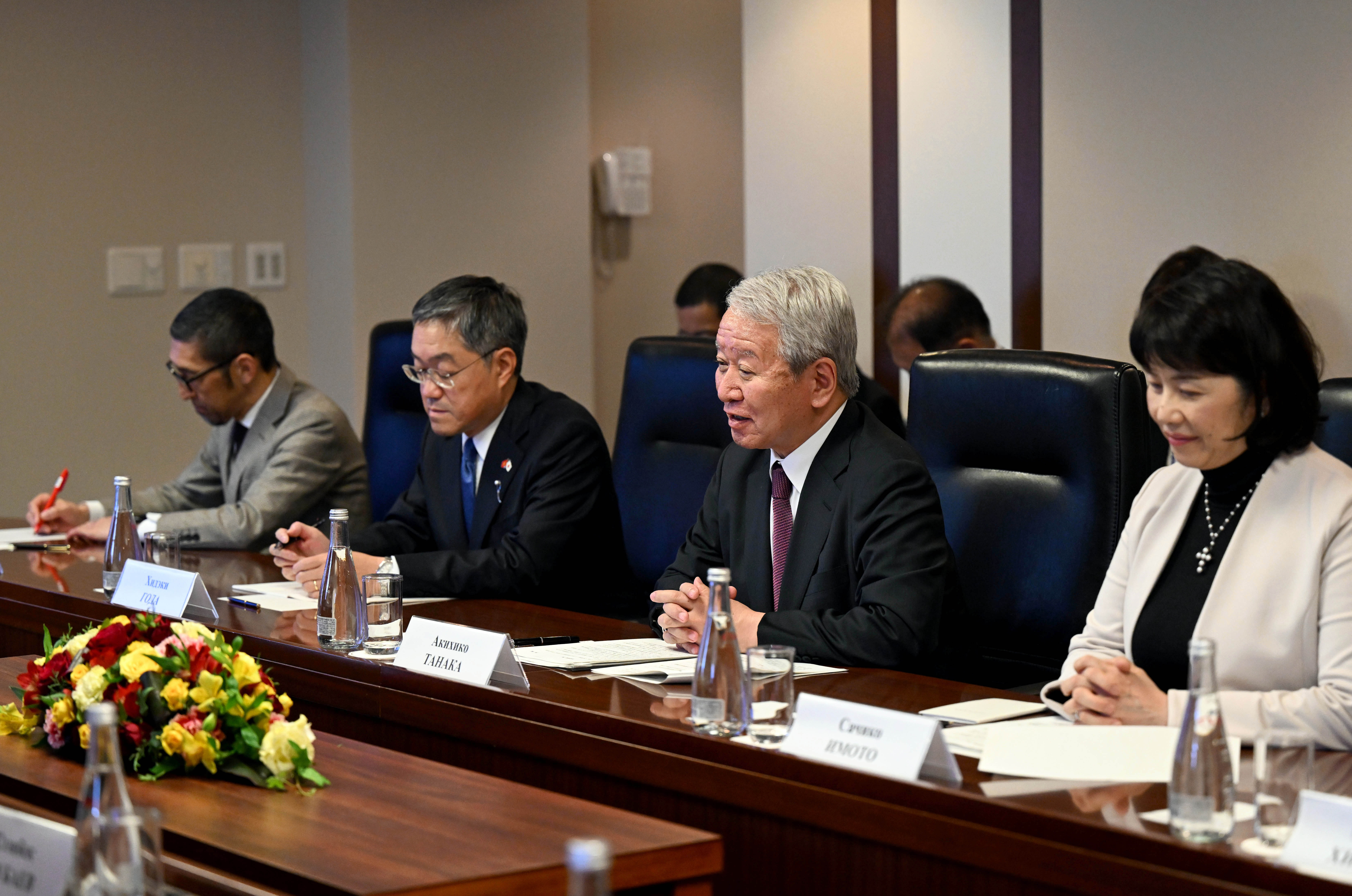 President Sadyr Japarov engages in fruitful talks with JICA President Akihiko Tanaka  
