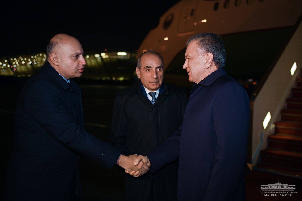 President of Uzbekistan arrives in Baku for UN Special Programme summit 