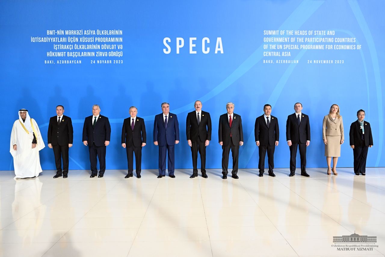 the United Nations Special Program for the Economies of Central Asia (SPECA) summit in Baku
