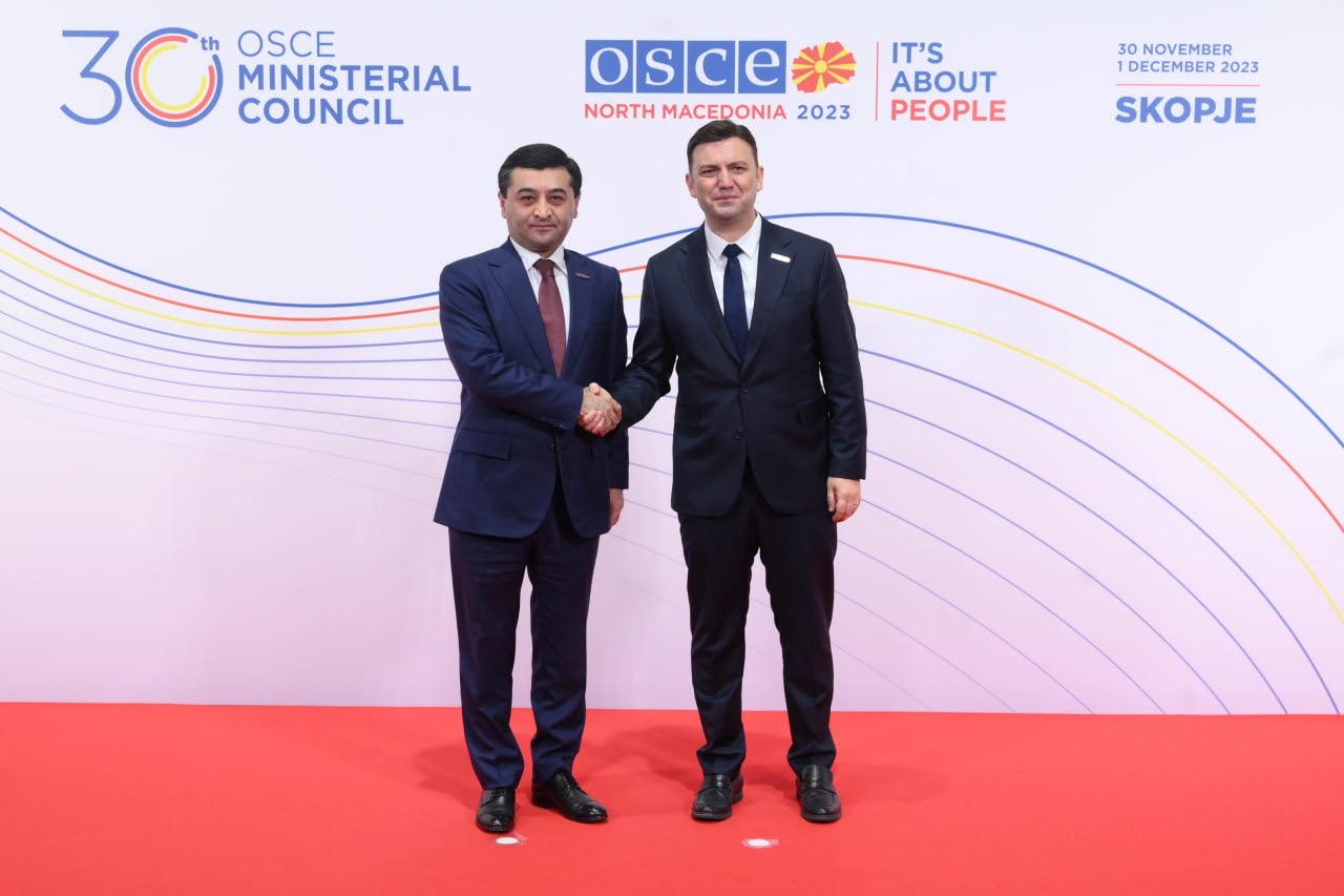 Foreign Minister of Uzbekistan attends OSCE 30th Ministerial Council in Skopje