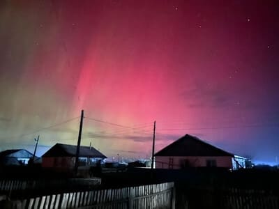 Казахстанцы увидели северное сияние