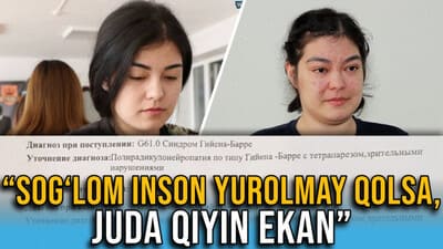 “Rossiyaga oyoqda borib, shol bo‘lib qaytdim” — 26 yoshda nogironga aylangan qiz davolanishi uchun xalqdan yordam so‘ramoqda (video)