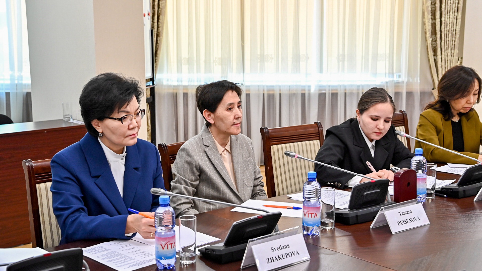 Deputy Prime Minister Tamara Duisenova of Kazakhstan