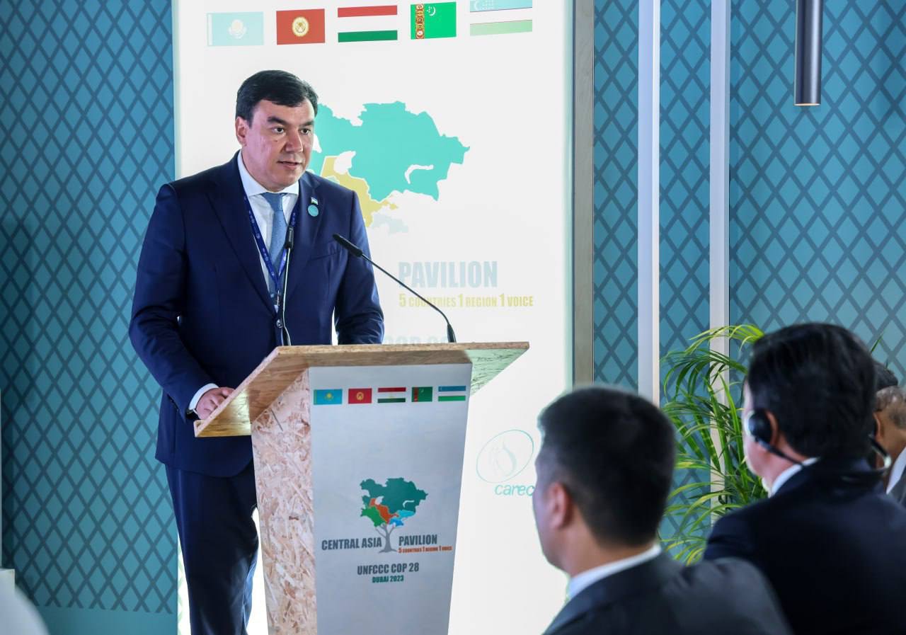 Aziz Abdukhakimov, Minister of Ecological, Environmental Protection, and Climate Change of the Republic of Uzbekistan.
