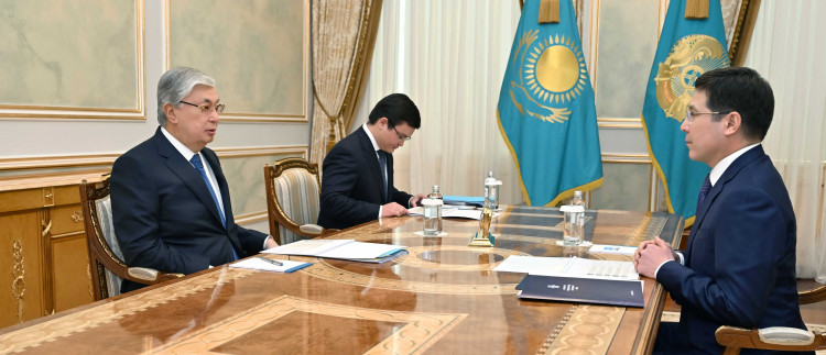 President Kassym-Jomart Tokayev welcomed Abylkair Skakov, the Chairman of the Board of the Social Health Insurance Fund