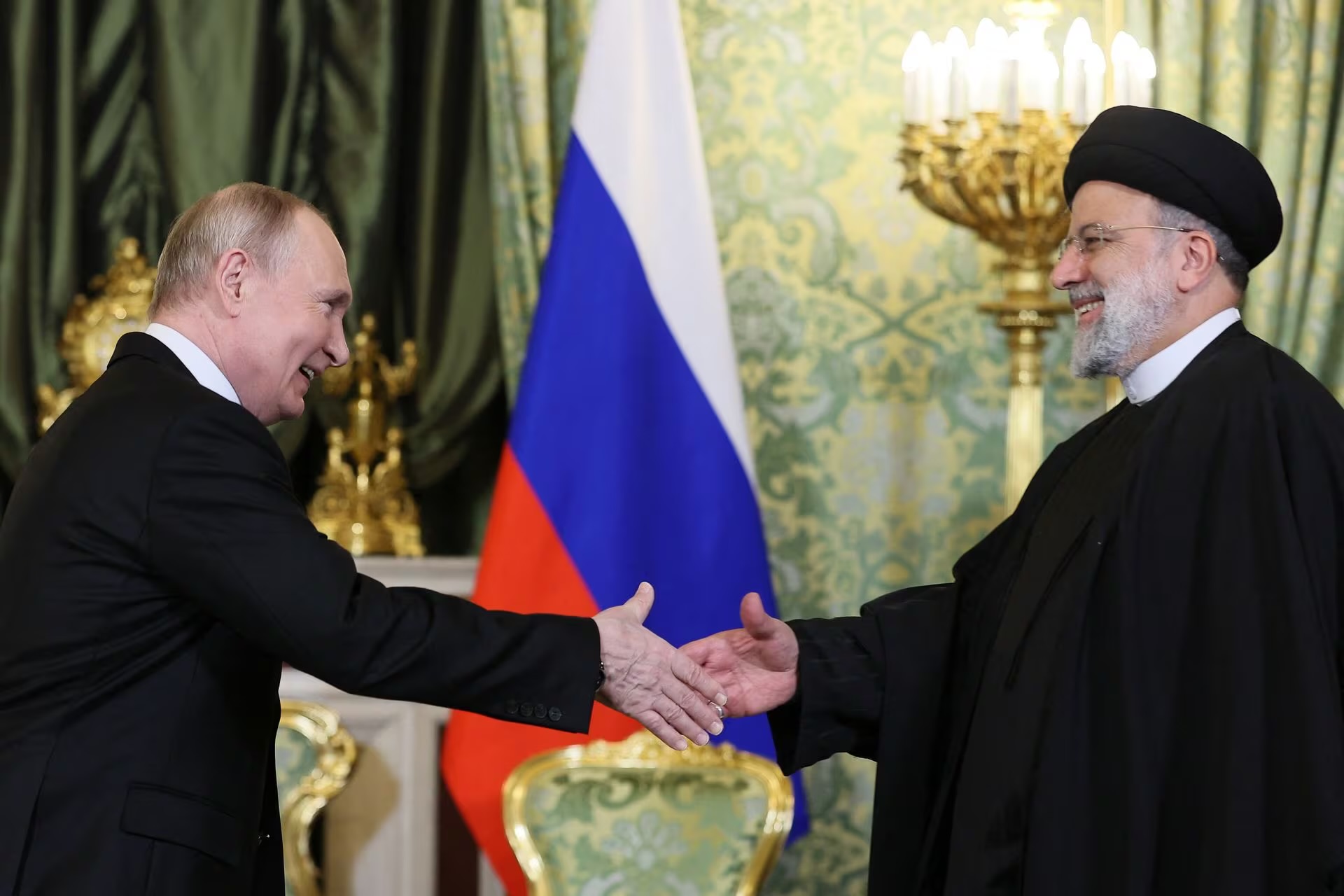 Russian President Vladimir Putin in Moscow on December 7, Iranian President Ebrahim Raisi