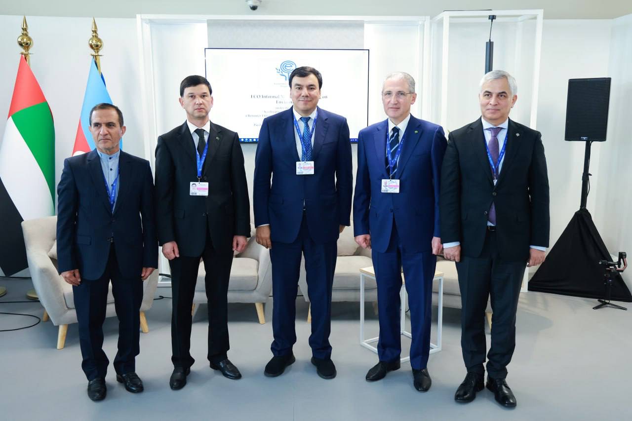 Uzbekistan's Minister of Ecology, Aziz Abdukhakimov, joins ECO ministers in pledging sustainable development at COP28