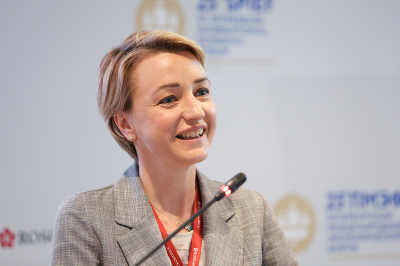 Polina Lion, the Director of the Department of Sustainable Development at Rosatom