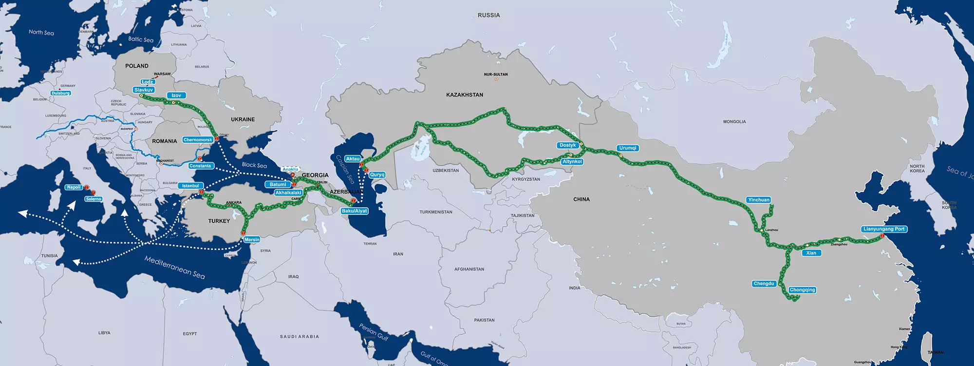 Trans-Caspian East-West-Middle Corridor 