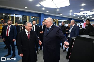 President Mirziyoyev and Alexander Lukashenko visit Technopark in Uzbekistan