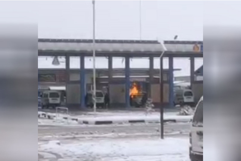 Toshkent viloyatidagi metan zapravkada “Jiguli”da yong‘in chiqdi