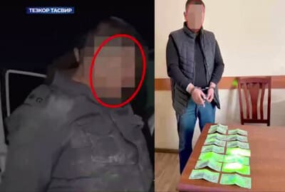 Жиззахда Вақтинча сақлаш ҳибсхонаси бошлиғи 5 минг доллар, Миллий гвардия ходими эса 1,5 минг доллар пора олаётганида ушланди