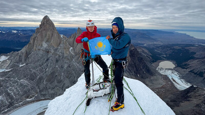 Kazakh-Lithuanian climbing team conquers Cerro Torre in Argentina