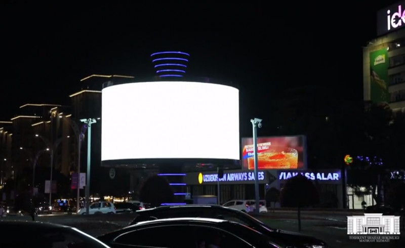Тошкентда икки ой ичида барча LED экранли рекламаларнинг ёруғлик даражаси меъёрга келтирилади