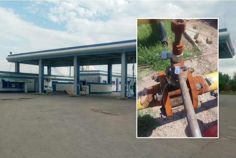 Toshkent viloyatida texnologik reglament talablarini bajarmagan metan zapravka gazdan ajratildi