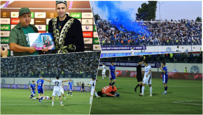 Ochilmagan hisob, jarimalarga boy o‘yin va muxlislar e’tirofidagi Kapadze. “Navbahor” va “Olimpik” o‘yinidan fotogalereya