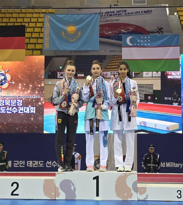 Казахстанская таэквондистка завоевала чемпионское золото на CISM