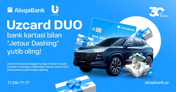 AloqaBank omadli mijozlaridan biriga Jetour Dashing avtomobilini sovg‘a qiladi