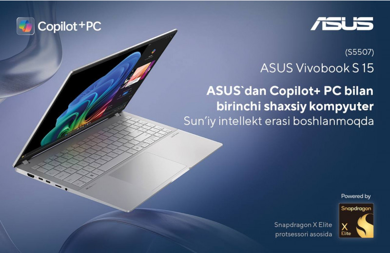Нозик дидлилар учун: Asus’нинг Copilot+ га эга биринчи SI ноутбуки – Vivobook С 15 нималарни таклиф қилади