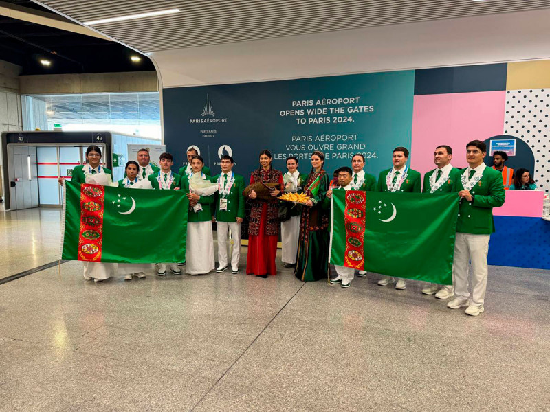 Turkmenistan national team arrives in France to participate in 2024 Paris Olympic 