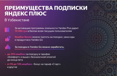 Yandex Plus: что даёт узбекистанцам мультисервисная подписка 