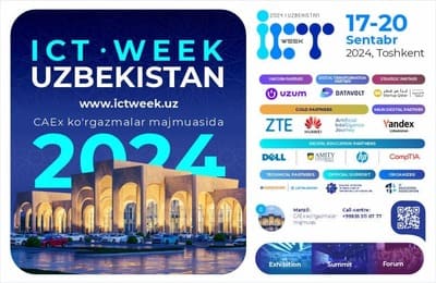 Markaziy Osiyoning eng yirik IT tadbiri ICT WEEK UZBEKISTAN 2024 ishtirokchisiga aylaning!