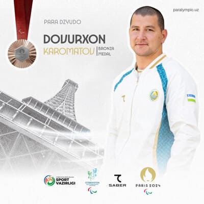 Paris Paralympic Games: Uzbekistan earns seventh bronze medal as Karomatov wins para judo match 