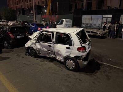 Toshkentda Spark va Matiz to‘qnashishidan bir kishi halok bo‘ldi