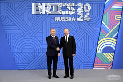 Uzbekistan’s President Mirziyoyev engages with world leaders at BRICS summit 