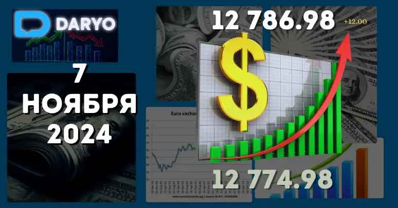 Динамика курса доллара в Узбекистане на 7 ноября 2024 года