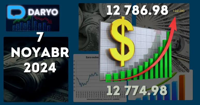 Dollar kursi O‘zbekistonda 2024-yil 7-noyabrda