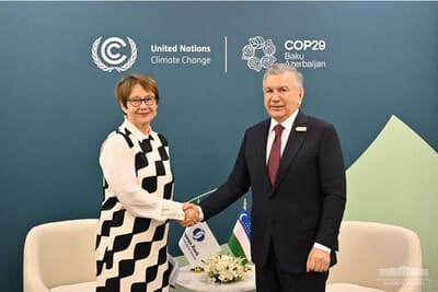 Uzbekistan and EBRD discuss expanding partnership at COP29 summit 