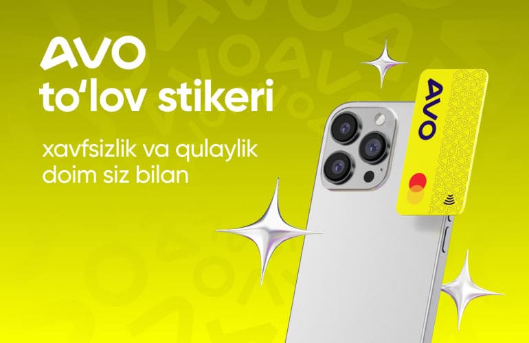 AVO to‘lov stikeri: qulaylik va xavfsizlikning yangi bosqichi