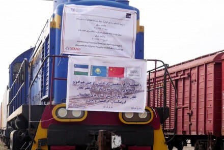 First freight train from China arrives at Afghanistan’s Hairatan dry port