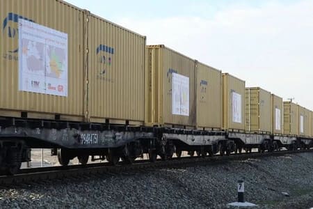 Uzbekistan launches first-ever container block train to Brazil 