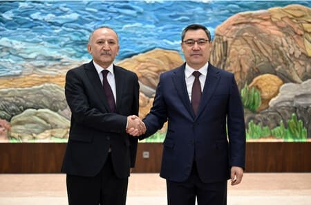 President Sadyr Japarov receives Ambassador of Uzbekistan to Kyrgyzstan Saidikram Niyazhodjaev 