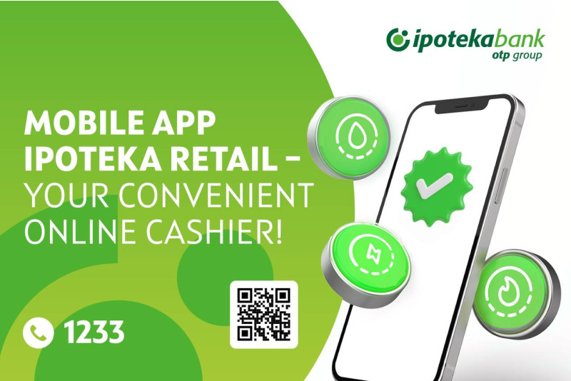 Don't want to waste time standing in lines? Pay your utility bills through the Ipoteka Retail mobile app?