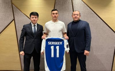 Igor Sergeyev “Paxtakor” safida 11-raqamda o‘ynaydi