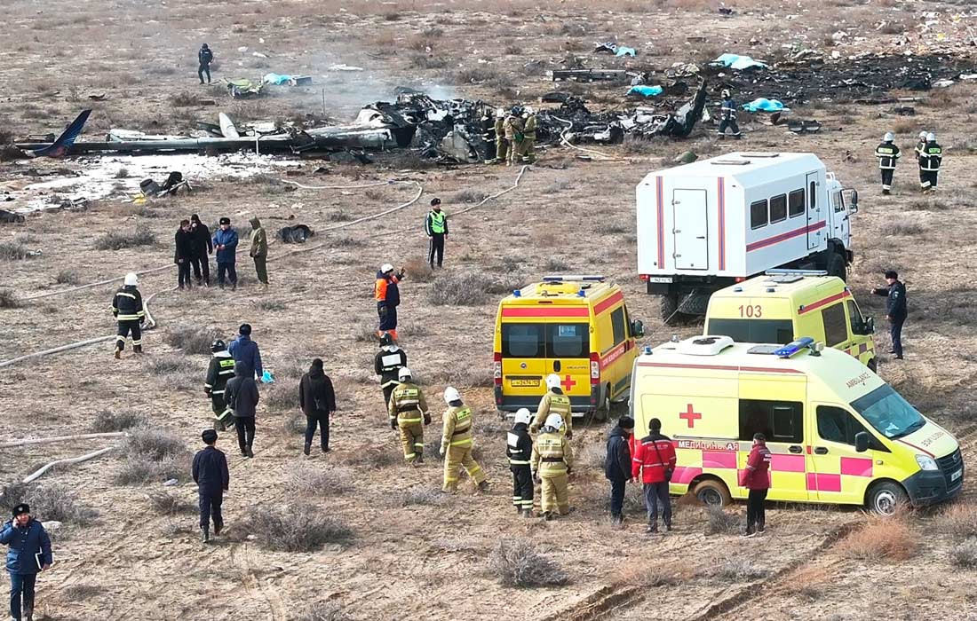 Aviation Disaster and Aircraft Crash in Aktau, Kazakhstan, Followed by the Transcript of AZAL Pilots’ Conversations on Flight Baku – Grozny