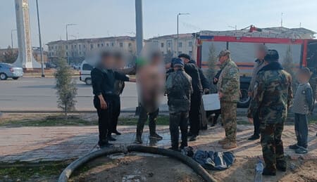 Qashqadaryoda kanalizatsiya qudug‘ini tozalash uchun tushib, qaytib chiqolmagan 2 kishi qutqarildi