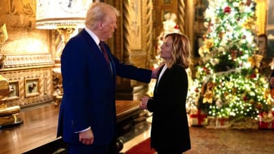 Italiya bosh vaziri Tramp qarorgohiga tashrif buyurdi 