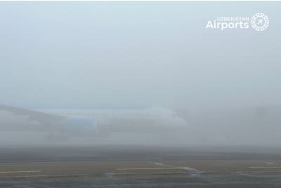 Namangan aeroportida qalin tuman tufayli parvozlarni qabul qilish cheklandi
