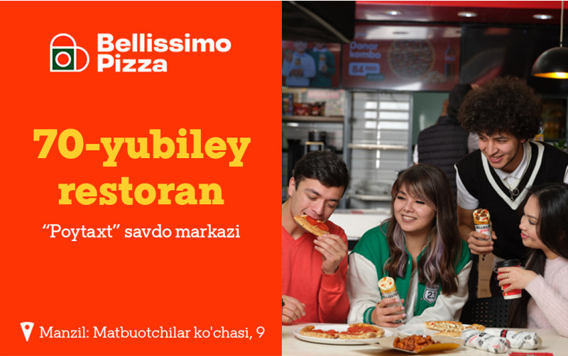 Bellissimo Pizza: 10 йил ичида 70 та ресторан – қувонч ҳаммага етиши керак