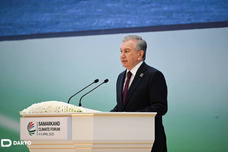 Shavkat Mirziyoyev Markaziy Osiyo mamlakatlari yuqori darajadagi suv taqchilligiga duch kelishini aytdi
