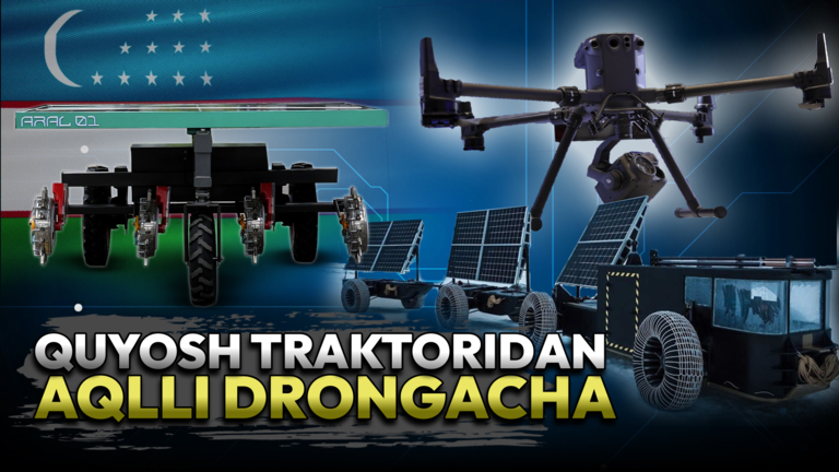 Gibrid traktor, quyosh energiyasida ishlaydigan agrorobot va bir kunda unib chiqadigan urug‘ — Toshkentda yosh olimlarning noyob ishlanmalari namoyish etildi